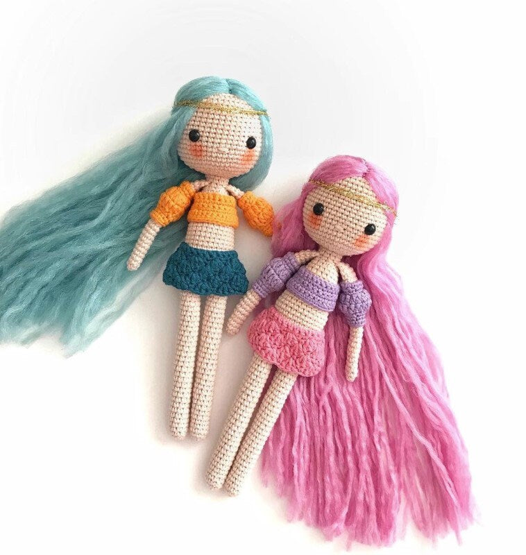 Handmade Crochet Convertible Mermaid & Human - Tail and Skirt